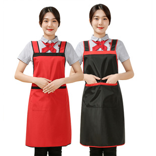 Cross-border Apron Advertising Gift Waiter Work Apron Custom Kitchen Home Cover Custom Logo Apron