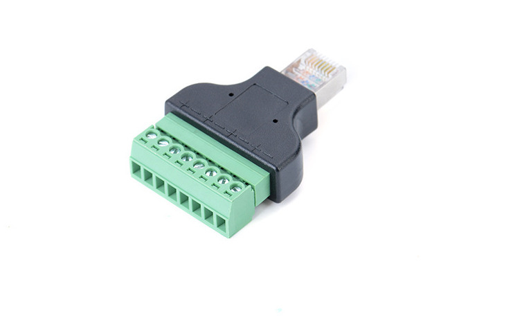 RJ45 network cable connector DIY Network Connector Module network cable crystal head extender screw fixed lengthened
