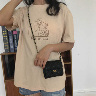 Shoulder bag, fashionable small wallet with diamond pattern, chain bag, Korean style