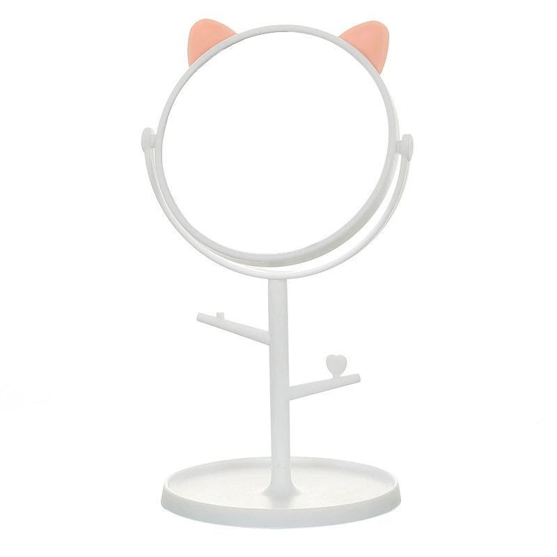 Зеркало для макияжа, зеркало принцессы, кошачье, одинарное зеркало с высокой четкостью, школьная комната