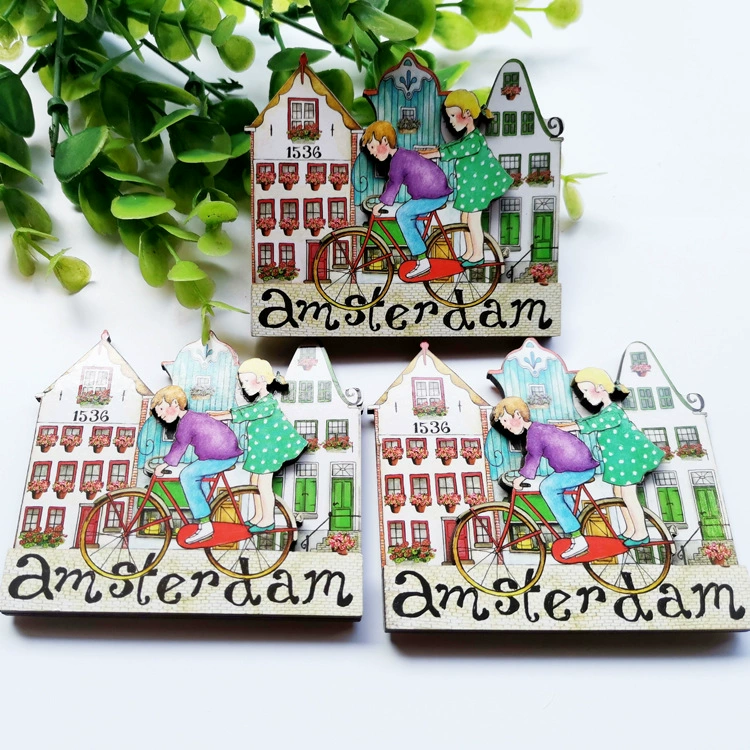 Магниты на холодильник из дерева и смолы для музеев и туристических объектов, многослойные, трехмерные, с возможностью индивидуализации.