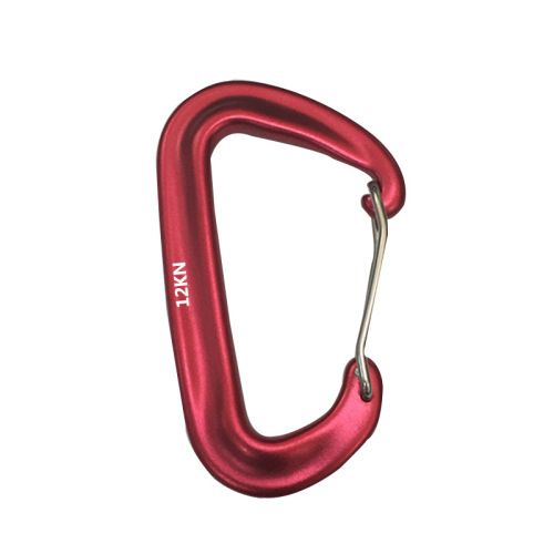 7075 aviation aluminum D-type carabiner 12KN hammock safety buckle yoga buckle rock climbing quick-hang spring hook