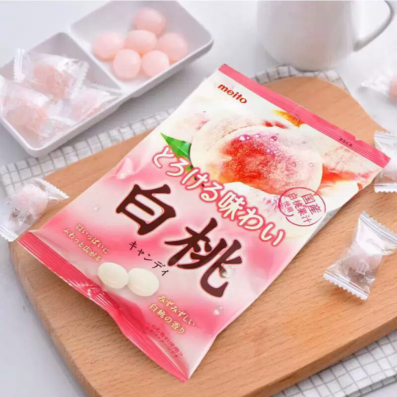 Япония Окаяма Баотzao Мэйто знаменитый сахар, конфета с персиковым вкусом твердая конфета персиковый вкус, свадебная свадебная конфета сеть коричневого конфета
