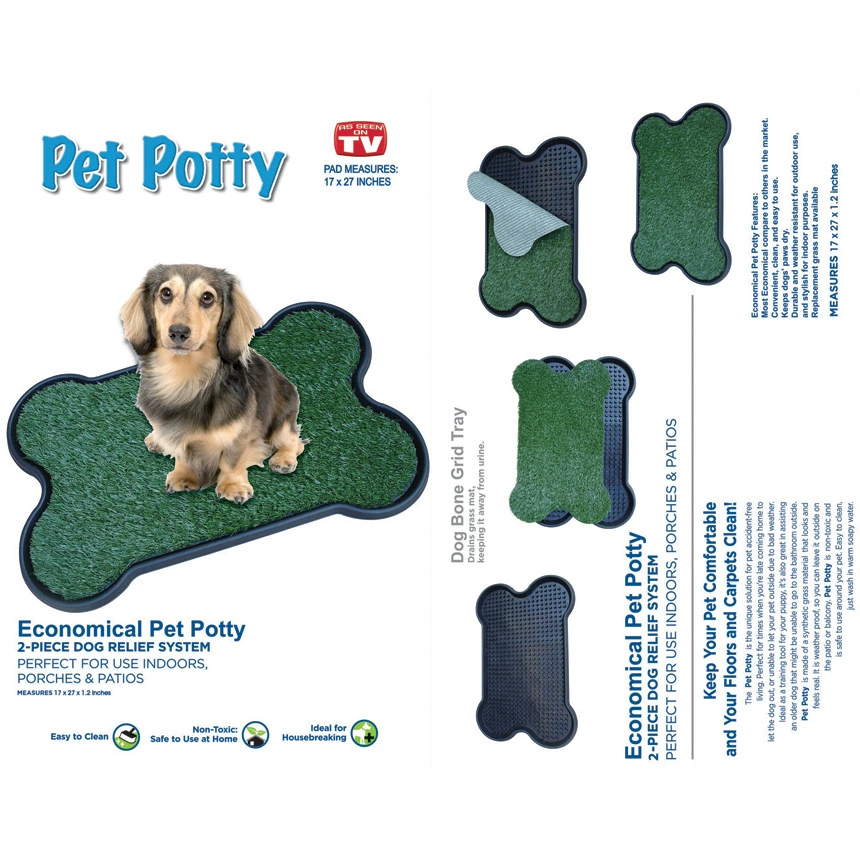 Туалет для животных прямо с завода, двухъярусный, в форме косточки, 17x27 дюймов