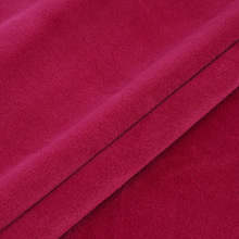 银狐绒超柔绒面料短毛绒针织面料水晶绒水貂绒法兰绒氨纶绒布E18