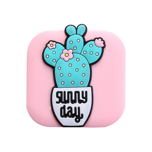 Cute pattern contact lens box Korean ins cute cartoon girl dinosaur vegetable and fruit contact lens box gift delivery