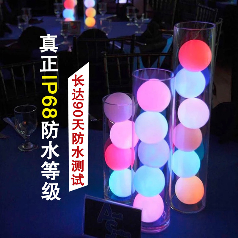 Productos calientes transfronterizos piscina flotante bola luz al aire libre impermeable juguete para niños 3D Luna LED bola luminosa Luz