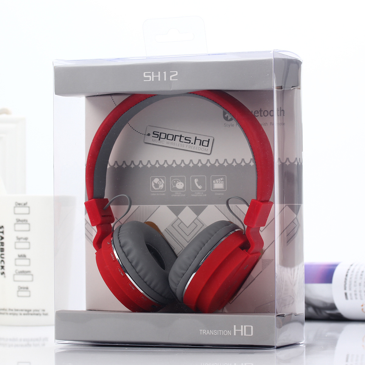 Auriculares Bluetooth 5,0 ventas directas de fábrica nuevo SH12 auriculares deportes tarjeta plegable auriculares inalámbricos Bluetooth