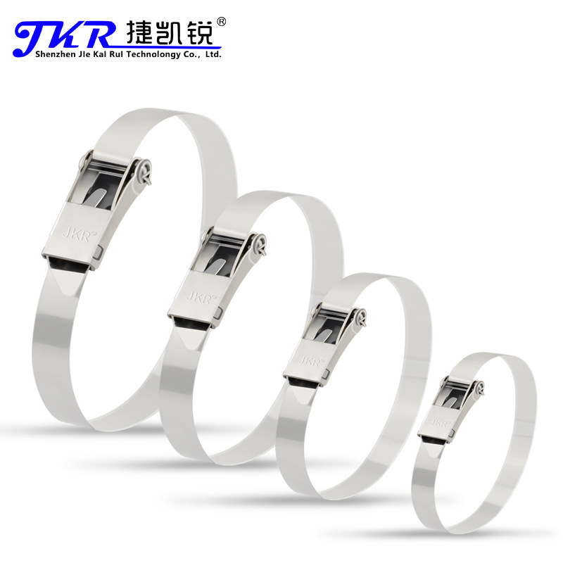 304不锈钢扎带白钢万能型轴轮式耐腐蚀电缆槽电箱扎带30条一包