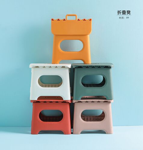 Folding stool plastic household portable folding stool Mazar stool outdoor portable small bench wholesale Mazar stool