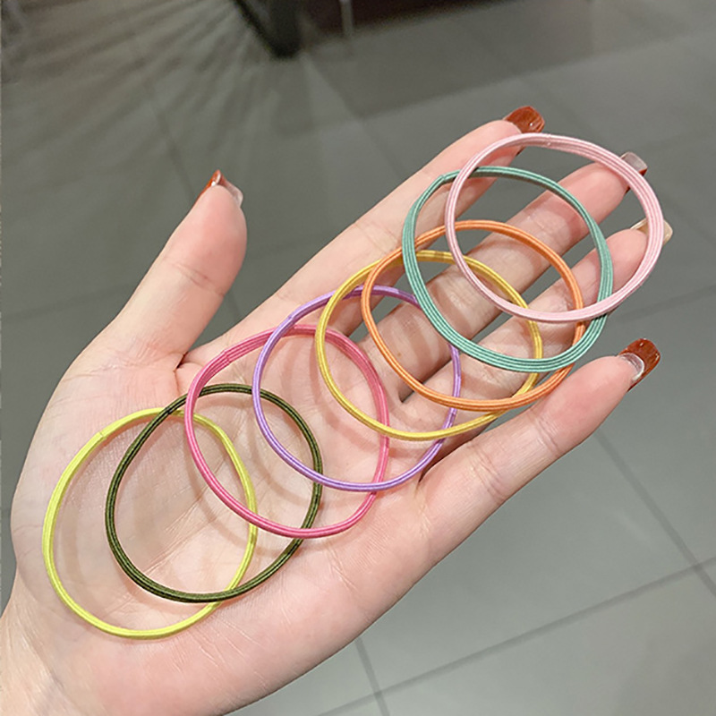 6-pieza de la muchacha lindo básico lazo-up pequeña banda de goma Internet celebridad ins Mori pelo banda cuerda de pelo Corea del Sur simple