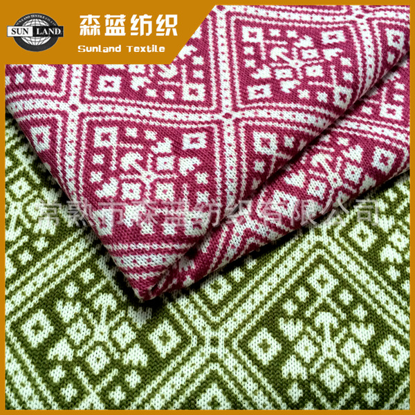 供应休闲纺织服装面料-针织纬编印花粗针毛圈布