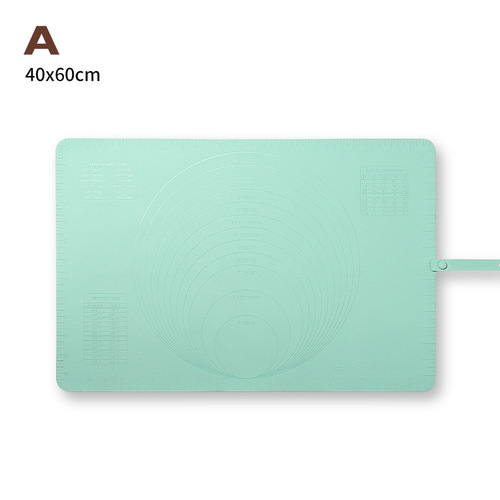 New Large Silicone Rolling Mat Non-stick Baking Silicone Mat with Scale Anti-slip Rolling Mat