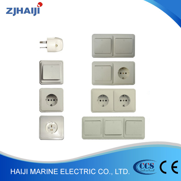 82型船用欧标非水密插头和插座ABC系列86型墙壁带底盒