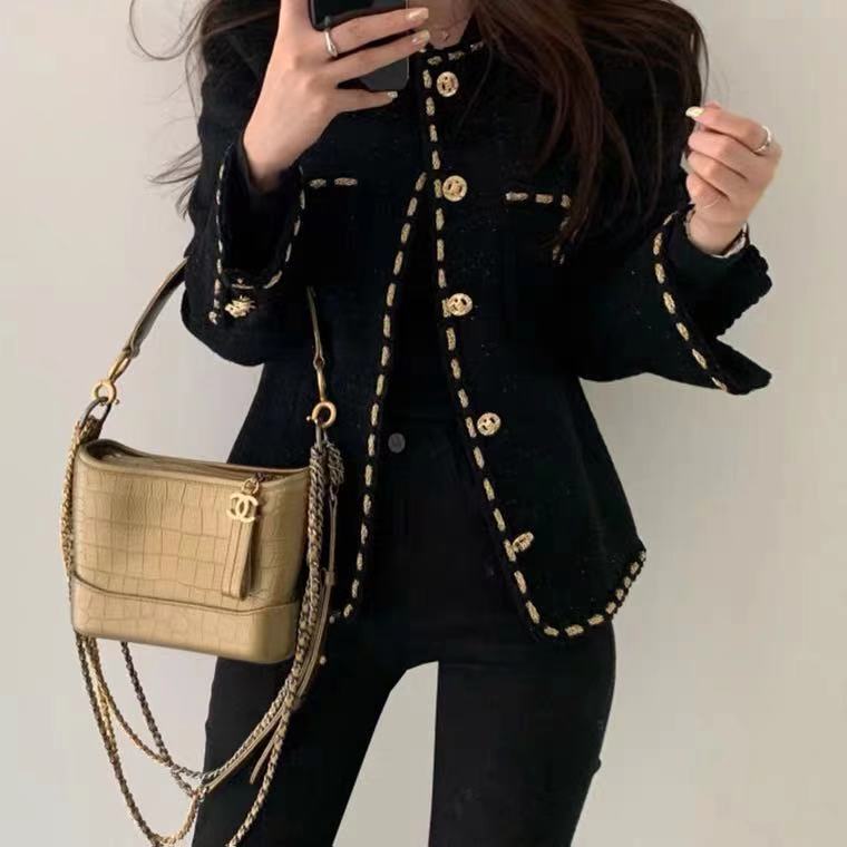 Retro Hong Kong Style Celebrity Style Suit Jacket for Women 2025 Autumn and Winter New Style Petite Casual Elegant Suit for Women
