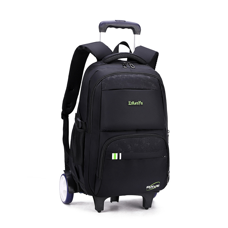 Mochila masculina Escuela Primaria estudiante de secundaria trolley mochila subir escaleras mochila impresión de gran capacidad mochila al por mayor