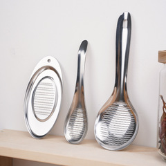 Thickened stainless steel ginger grinder, ginger and garlic grinder, square ginger grinder, garlic paste, spoon, vegetable and fruit puree, Amazon