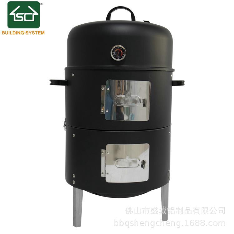 Amazon Venta caliente tres en uno ahumado barbacoa estufa al aire libre patio barbacoa estufa leña estufa portátil horno estufa de carbono