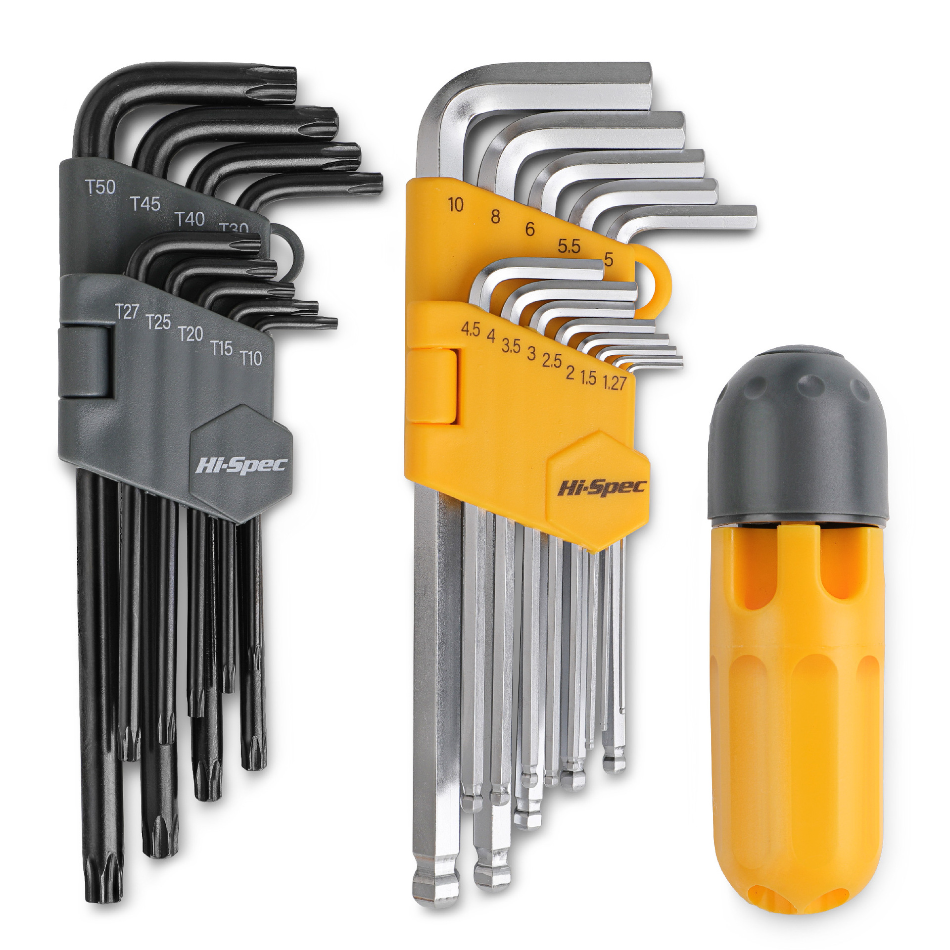 Hi-Spec 23件套内六角扳手组套 六角星型扳手铬钒钢扳手坚固