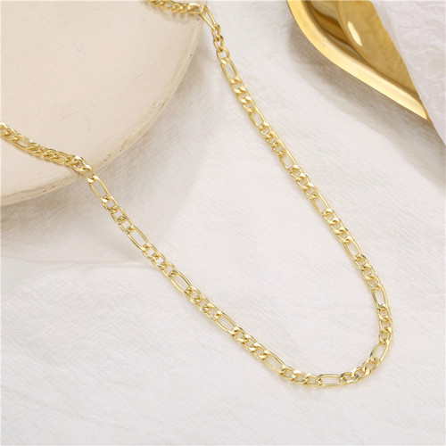Amazon AliExpress Best Selling Men's Personality Fashion Gold Necklace, Simple Chain Versatile Necklace Accessory
