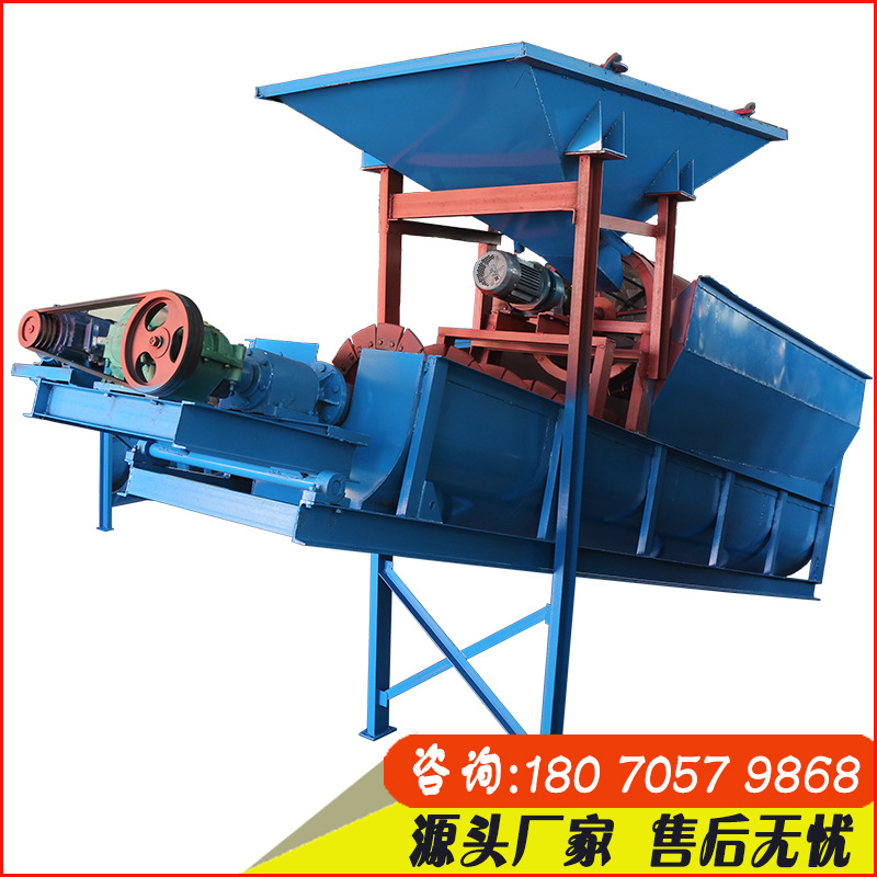 螺旋洗沙机 加厚30型全自动滚筒筛 河沙石料分离机螺旋洗沙一体机