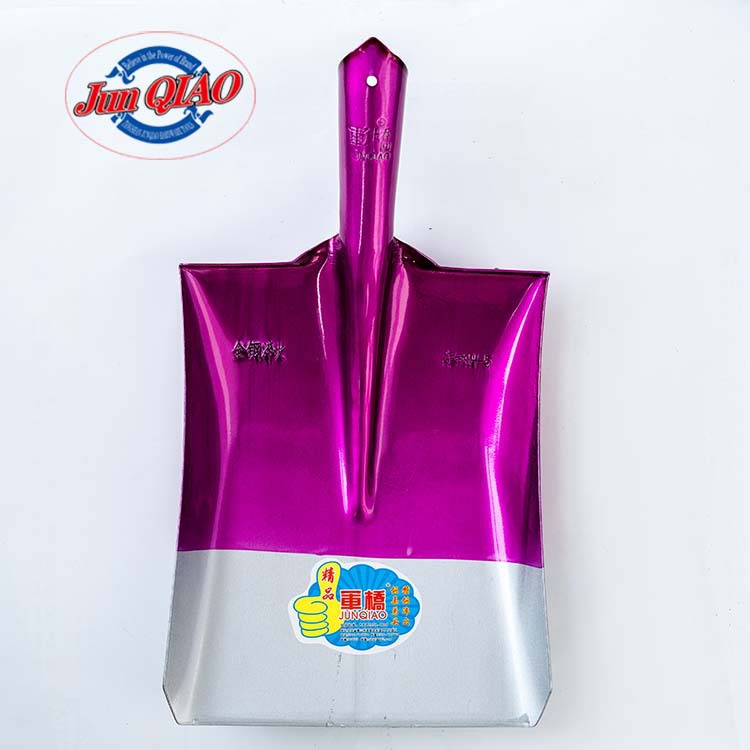 钢锹工厂大量直供应市场农用工具军桥透明紫反沿二号方锹