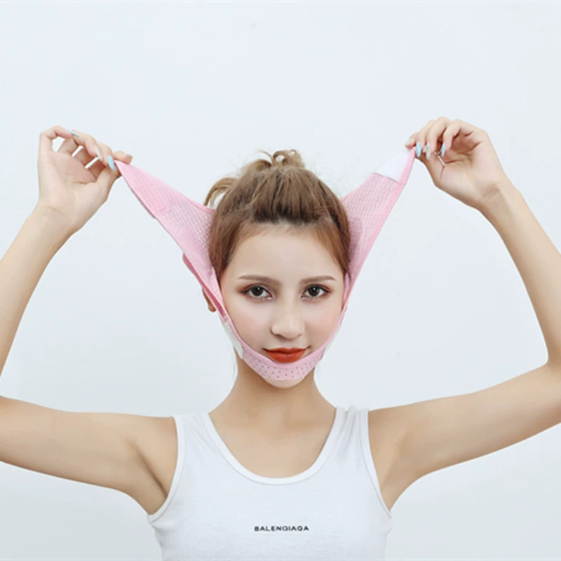 Pulls up mask, night smoothing summer breathable non-slip elastic bandage