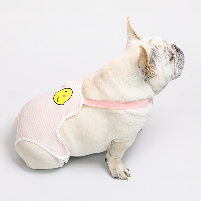 Venta al por mayor perro pantalones fisiológicos cachorro hembra perro tía toalla francés cubo Corgi menstrual período de vacaciones correa para mascotas pantalones fisiológicos image 5