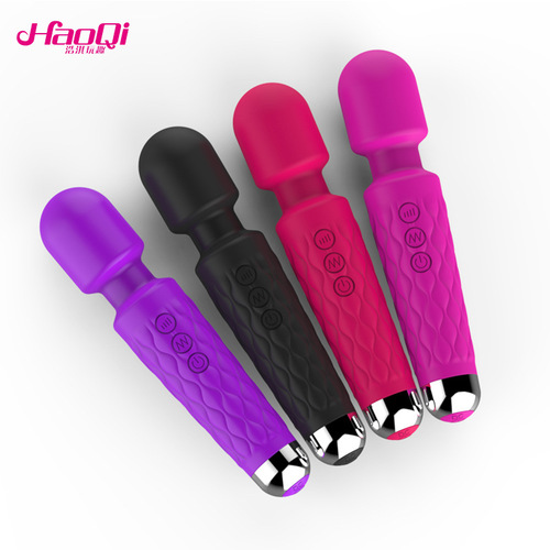Haoqi fun 20 frequency rechargeable silicone vibrating knight av stick female sex toys flirting masturbation equipment wholesale