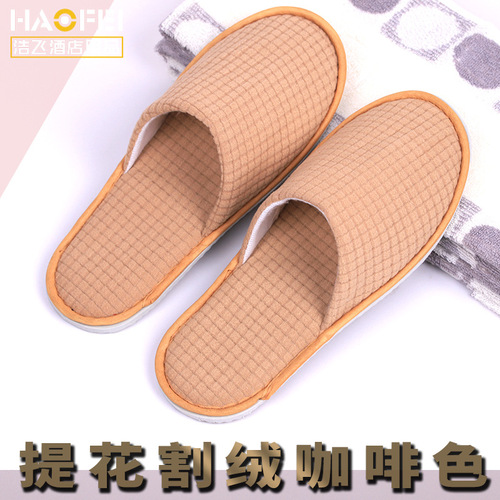 Disposable slippers cotton and linen thickened slippers for hotels and B&Bs travel portable home wholesale