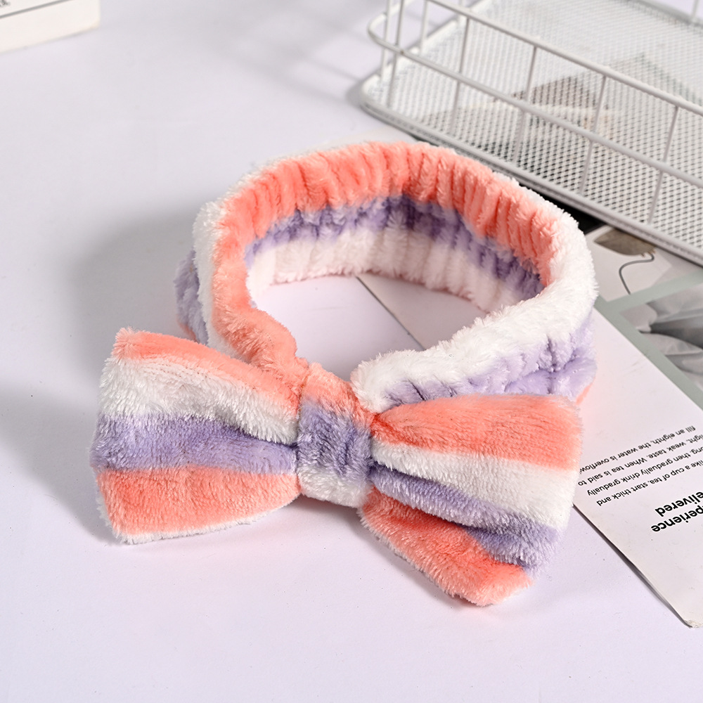 Transfronterizo lindo arco grande cinturón de pelo femenino versión coreana de lavado banda de pelo toallitas con diadema de Corea del Sur