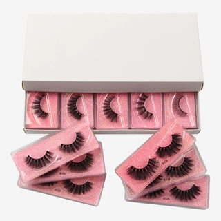 厂家直销3d假睫毛立体欧美跨境浓密款眼睫毛手工制作eyelashes