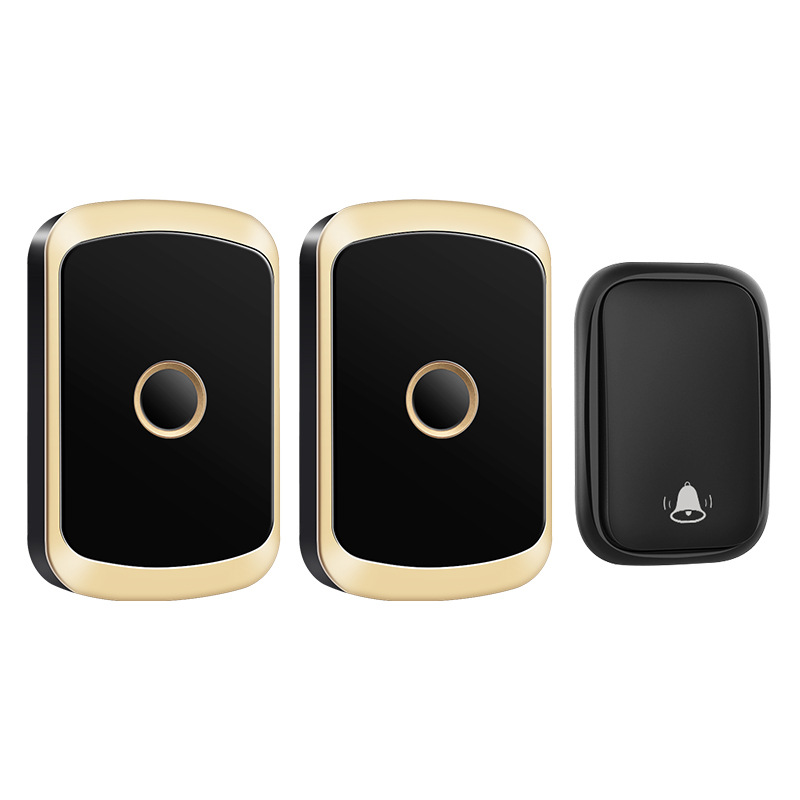门铃无线家用智能超远距离自发电无线门铃开关一拖二呼叫器 防水