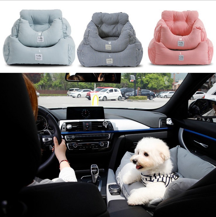 Fabricante-perrera nido de gato Four Seasons coche portátil perro y gato asiento de seguridad estera extraíble y lavable perros medianos y pequeños