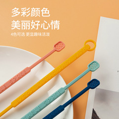 Food grade silicone stirring stick coffee supplies household milk powder juice cold drink manual stirring mixing stick wholesale