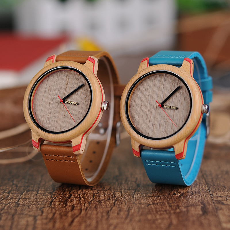 BOBO BIRD wooden watch simple casual couple gift quartz ladies watch spot Retail Wholesale