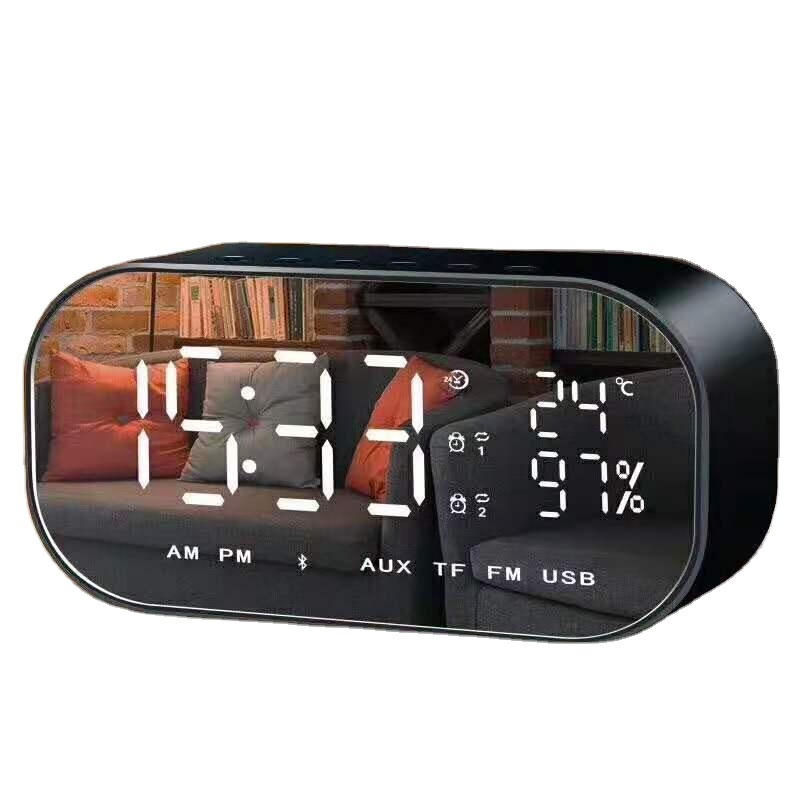 Pequeño al por mayor Yao Yun S2 reloj despertador pantalla de sonido Bluetooth inalámbrico bajo creativo altavoces de cabecera de escritorio