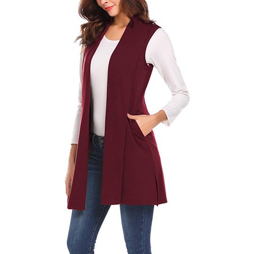 Women's Sleeveless Shawl Cardigan Oversized Vest Top / eBay Plus Size European and American Style