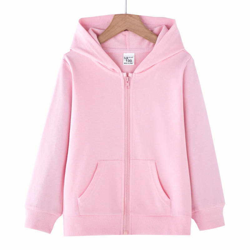 Children's Clothing Children's Coat Spring and Autumn New Men's Treasure Solid Color Hooded Top Girls' Korean Style Zipper Sports Cardigan Top Children's Clothing Children's Coat Spring and Autumn New Men's Treasure Solid Color Hooded Top Girls' Korean Style Zipper Sports Cardigan Top