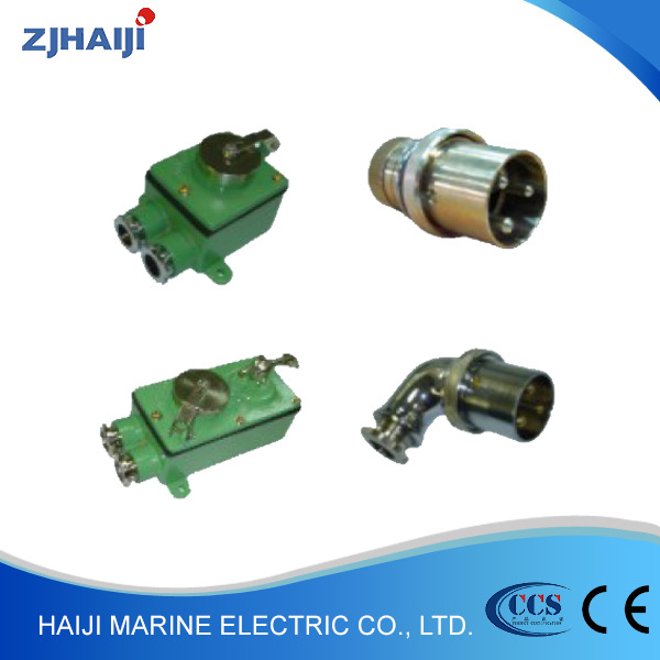 供应U.S.C.G.船用铜质插头插座  船用开关带插座 防水插座插头