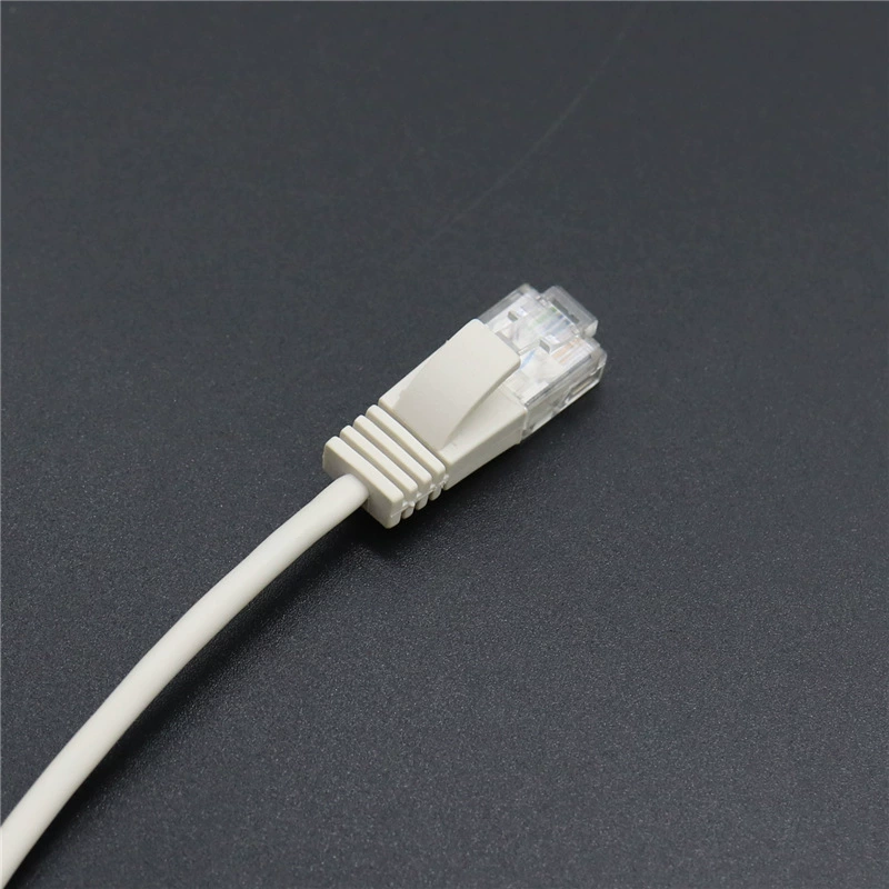 Ограниченная по времени акция CAT5E белый тонкий сетевой кабель 32AWG высокая скорость 100M медь чистая экранированный сетевой переходник