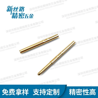 厂家定制公母插针连接器  黄铜PIN针 铜针插孔