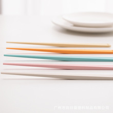 厂家直供多巴胺马卡龙创意不倒日式筷子  一人一 筷家用塑料筷子