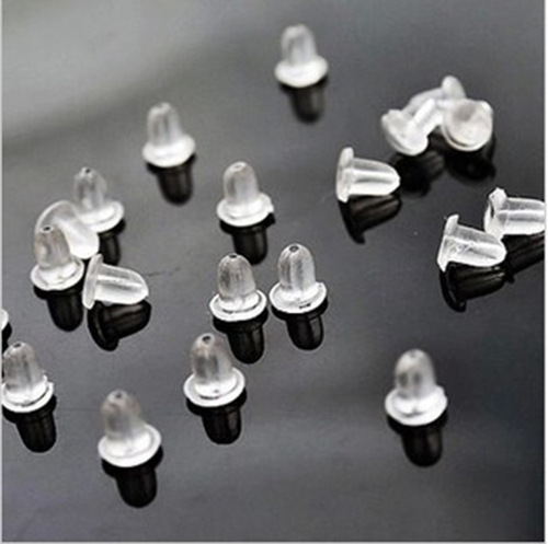 10 pieces in a pack of jewelry accessories, plastic ear plugs, silicone ear stud plugs, earrings, ear plugs, back plugs, spare ear plugs