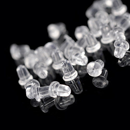 10 pieces in a pack of jewelry accessories, plastic ear plugs, silicone ear stud plugs, earrings, ear plugs, back plugs, spare ear plugs