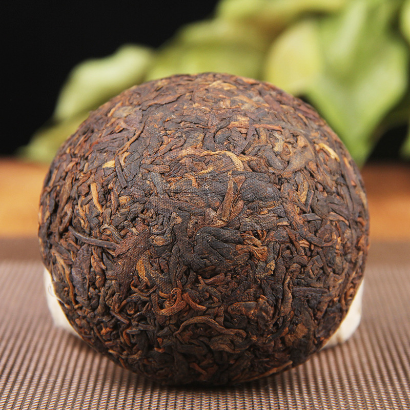 供應 雲南 普洱茶 2009年 陳香普洱 沱茶 筍殼裝熟沱茶葉100克