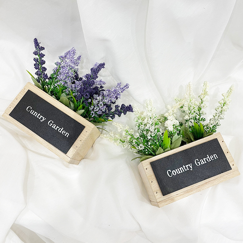 Amazon hogar sala de estar boda lavanda maceta artificial escritorio flor artificial planta verde decoración adornos