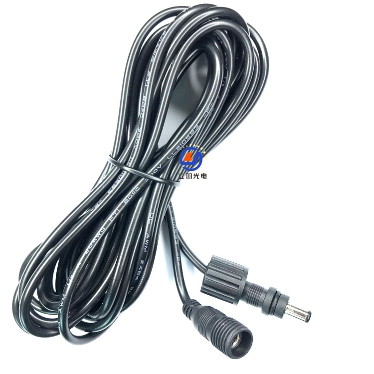 厂家直销 防水DC电源线5米DC延长线5.5X2.1DC公母连接线DC延长线