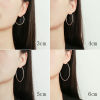 Hypoallergenic silver needle, earrings, sexy accessory, silver 925 sample, simple and elegant design