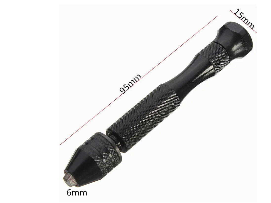 Transfronterizo de Venta caliente manual wenwan herramienta de perforación de mano taladro de 25 piezas de giro taladro de nuez ámbar pulsera punzonado